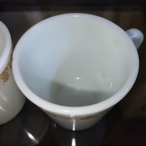 Pair of Pyrex Gold Butterfly Coffee Mugs 🦋☕️ - Picture 5 of 11